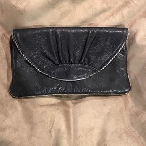 Black shimmer clutch